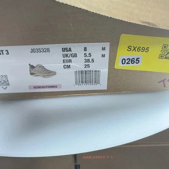 Merrell Womens Siren Sport 3 Hiking Shoes Waterproof J035328 Brindle Tea… - Picture 8 of 9